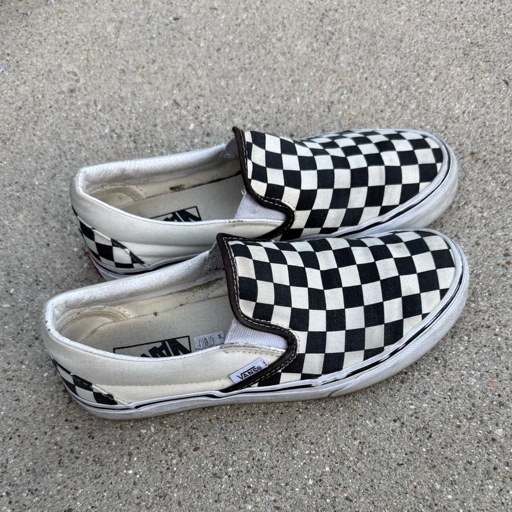 🏁 Vans Classic Checkerboard Slip-On Sneakers - Picture 7 of 7